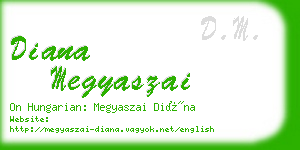 diana megyaszai business card